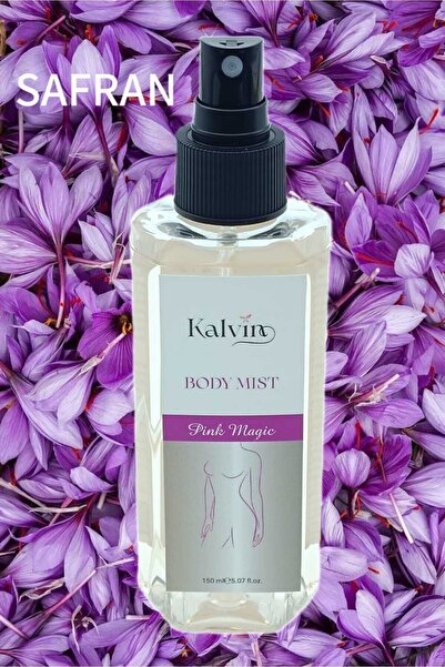 Kalvin ,BODY MIST, Pink Magic, Safran Özlü Fragrance, 150ml. Vücut Spreyi
