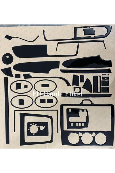 ODAC TUNING Ford Focus 2004 - 2012 Torpido, Konsol, Trim, Göğüs Maun Kaplama ...