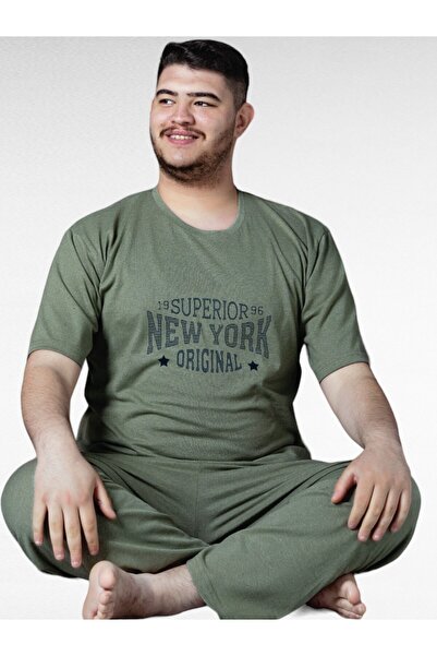 Ercan طقم بيجامة بطال بأكمام قصيرة للرجال