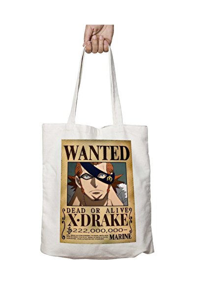 ART HEDİYE Wanted X-Drake Anime - حقيبة دائمة قابلة للغسل على الجانبين