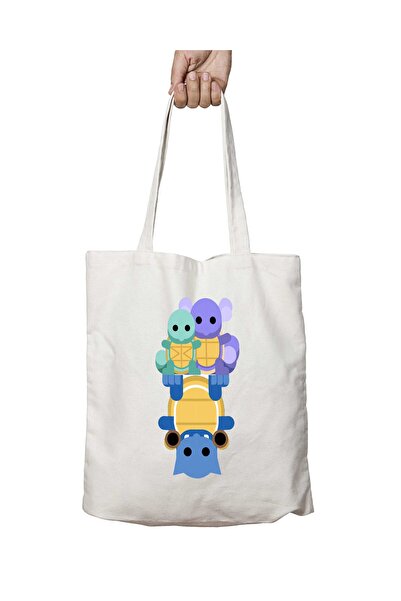 ART HEDİYE حقيبة بوكيمون سكويرتل وارتورتل بلاستويز - قابلة للغسل ومطبوعة على ...