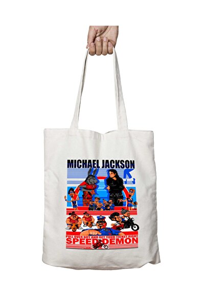 ART HEDİYE حقيبة كتف Speed Demon Michael Jackson - قابلة للغسل على الجانبين