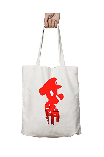 ART HEDİYE طباعة سوبر ماريو اليابانية - حقيبة كتف دائمة قابلة للغسل، على الجا...