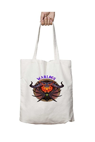 ART HEDİYE حقيبة Warlock WoW مطبوعة على الجانبين وقابلة للغسل