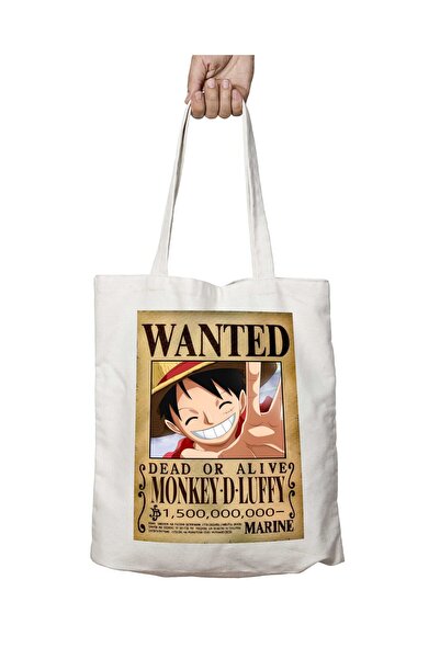 ART HEDİYE نمط الرسوم المتحركة Monkey D Luffy - حقيبة تدوم على الجانبين وقابل...