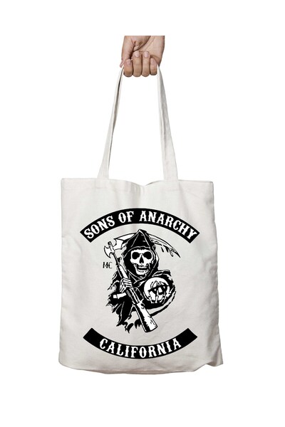 ART HEDİYE حقيبة Sons Of Anarchy California - قابلة للغسل ومطبوعة على الجانبين