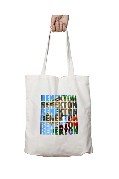 ART HEDİYE Renekton 1 - Two Sides Permanent Printed, Washable Shoulder Tote Bag