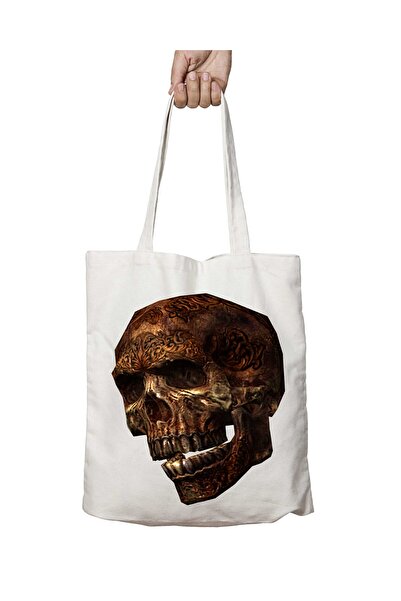 ART HEDİYE Сумка з малюнком черепа - двостороння, з мийним і стійким принтом