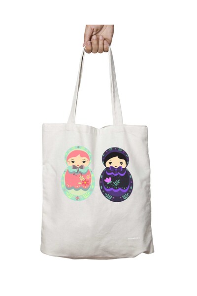 ART HEDİYE Молодята - Матрьошка Двосторонній мішок з постійним принтом, який ...