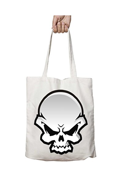 ART HEDİYE Прозора сумка з принтом Skull, що піддається пранню - двостороння,...