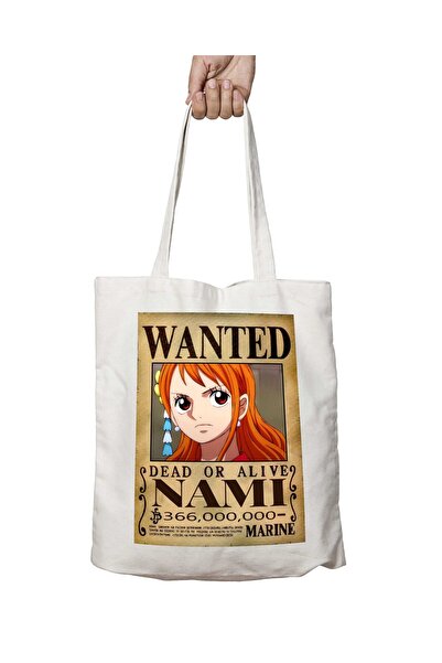 ART HEDİYE Wanted Nami B Anime - حقيبة كتف مطبوعة دائمة قابلة للغسل، على الوجهين