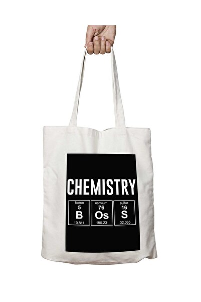 ART HEDİYE Chemistry Boss Patterned - Πλενόμενη και μόνιμη τσάντα δύο όψεων