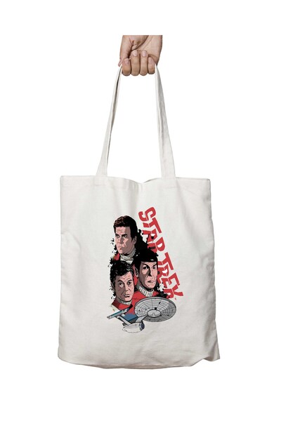 ART HEDİYE ستار تريك كوميك تريبيوت - حقيبة مطبوعة دائمة قابلة للغسل