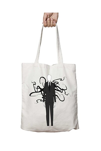 ART HEDİYE Slender Man PNG Image - حقيبة قابلة للغسل مطبوعة على الجانبين