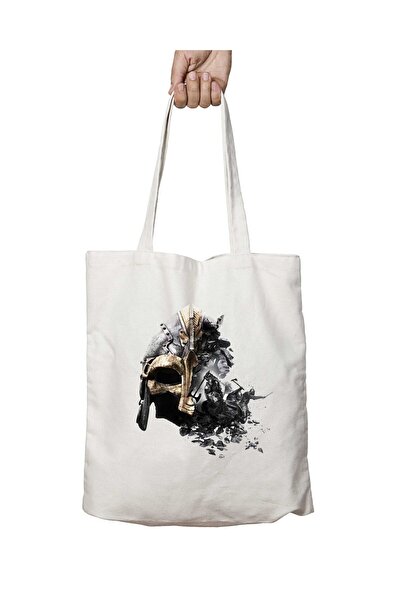 ART HEDİYE الفايكنج - حقيبة كتف قابلة للغسل بطباعة دائمة على الجانبين