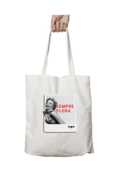 ART HEDİYE MarYlin Plena - Two Sides Permanent Printed, Washable Shoulder Tot...