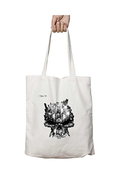 ART HEDİYE حقيبة كتف سكل سيتي قابلة للغسل ومطبوعة على الجانبين - مناسبة للمدر...