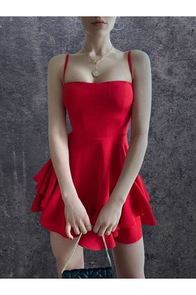 lovebox Ball Gown & Homecoming Dress with Adjustable Straps and Floor Detail - 102