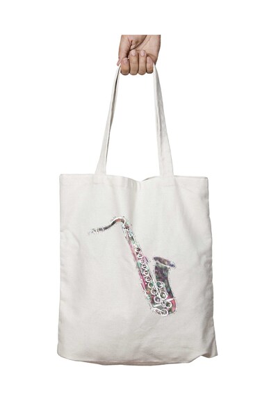 ART HEDİYE حقيبة ساكس بي قابلة للغسل - مطبوعة على الجانبين