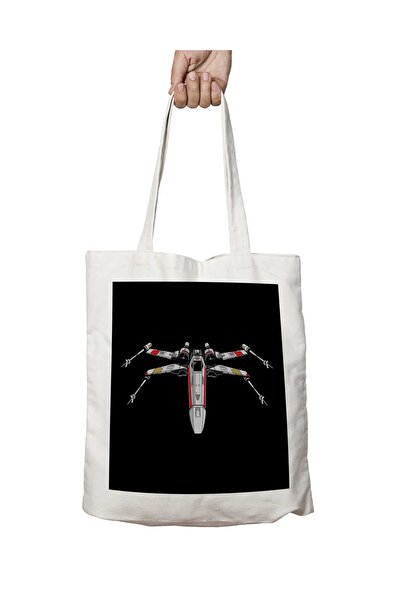 ART HEDİYE Star Wars X-Wing Washable Printed Shoulder Tote Bag - for Beach an...