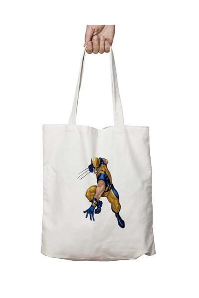ART HEDİYE Wolverine X-Men Pattern - Washable Lasting Shoulder Tote Bag, for ...