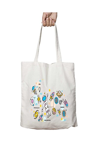 ART HEDİYE Space Astronaut TechnologY Patterned - Washable, Permanent Shoulde...