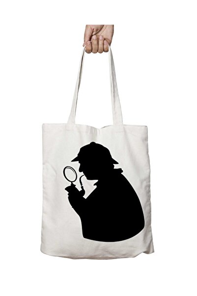 ART HEDİYE حقيبة شيرلوك هولمز مطبوعة على الجانبين وقابلة للغسل