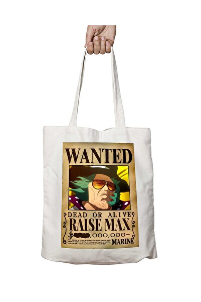 ART HEDİYE Wanted Raise Max Anime - Washable Permanent Printed Shoulder Tote ...