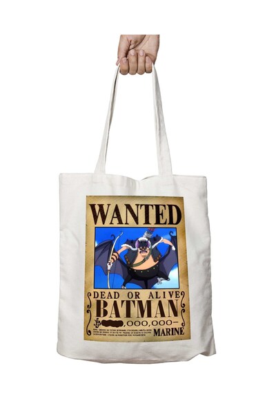 ART HEDİYE Wanted Batman Anime Σχολική τσάντα ώμου για την παραλία με μόνιμη ...