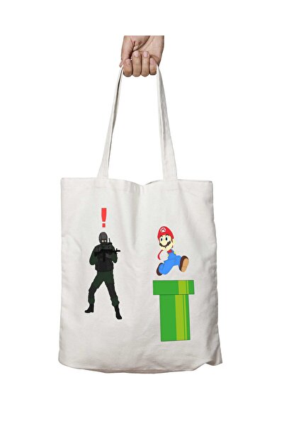 ART HEDİYE Metal Gear Solid - Супер Маріо Мийний сумка з принтом, модель Enem...