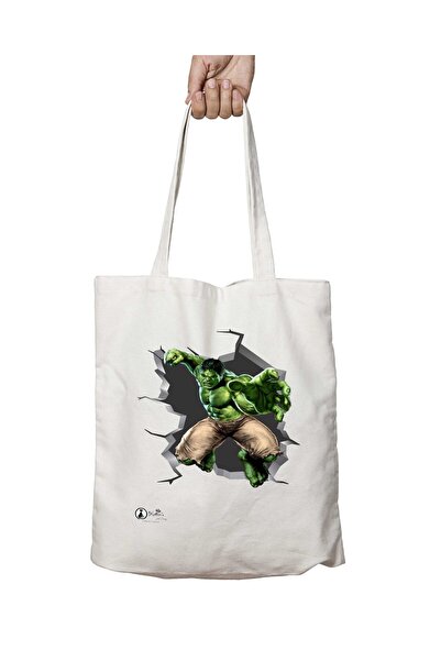 ART HEDİYE O Incrível Hulk Double-Sided Permanent Printed Washable School Bea...