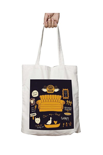 ART HEDİYE central Park Oh MY God - Washable Shoulder Tote Bag, Two Sides Per...