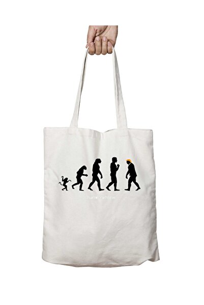 ART HEDİYE Trump Evolution II - Washable Permanent Printed Bag