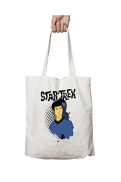 ART HEDİYE حقيبة قابلة للغسل من Star Trek Animated Grunge - نمط سبوك، طباعة ثابتة على الجانبين