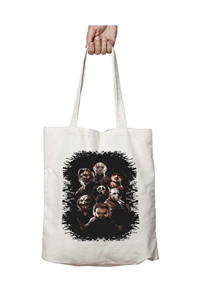 ART HEDİYE Mitos do Terror - Two Sided Permanent Printed Washable Bag