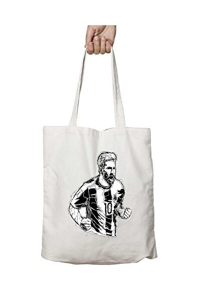 ART HEDİYE Сумка з принтом Ліонеля Мессі, що піддається пранню - двостороння,...