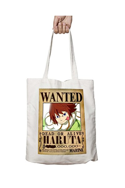 ART HEDİYE Haruto Anime Wanted - حقيبة قابلة للغسل مطبوعة على الجانبين