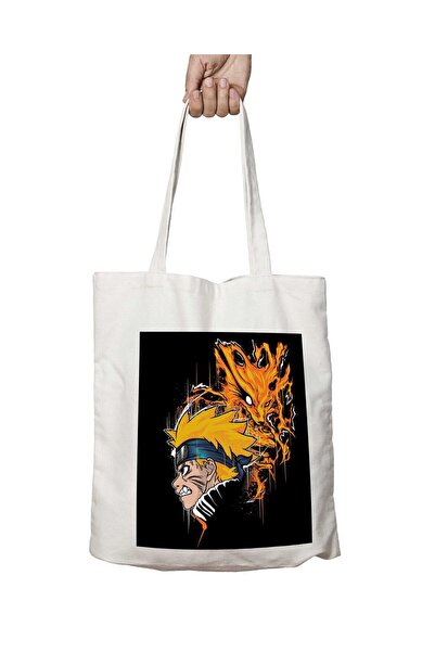 ART HEDİYE Demon Fox Naruto Two-Sided Permanent Printed Washable School Beach...
