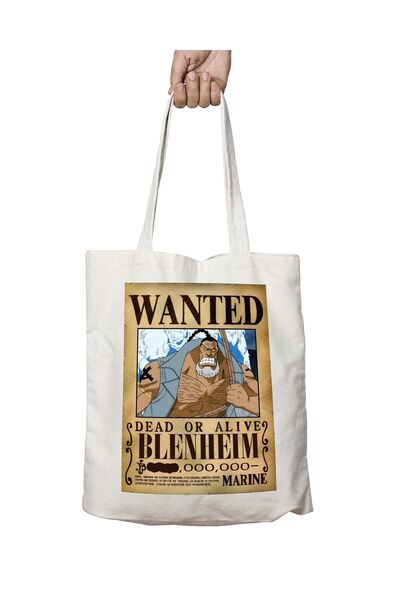 ART HEDİYE Wanted Blenheim Anime - Two Sided Permanent Printed Washable Bag