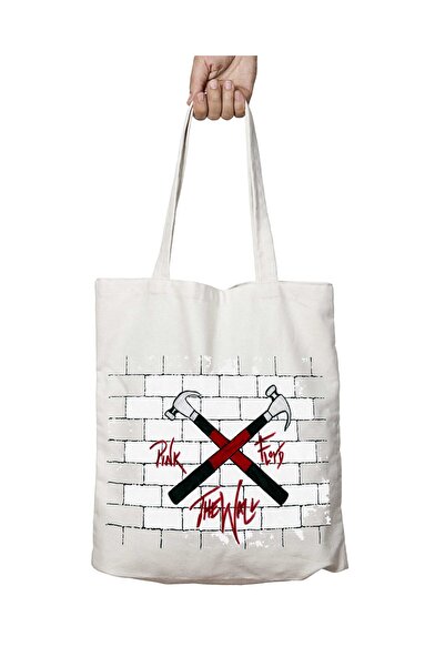 ART HEDİYE بينك فلويد ذا وول - مجموعة من 2 حقيبة قابلة للغسل بطباعة دائمة