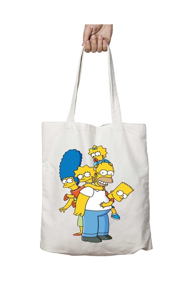 ART HEDİYE حقيبة كتف سيمبسون مارج ليزا بارت - مطبوعة بشكل دائم على الجانبين و...
