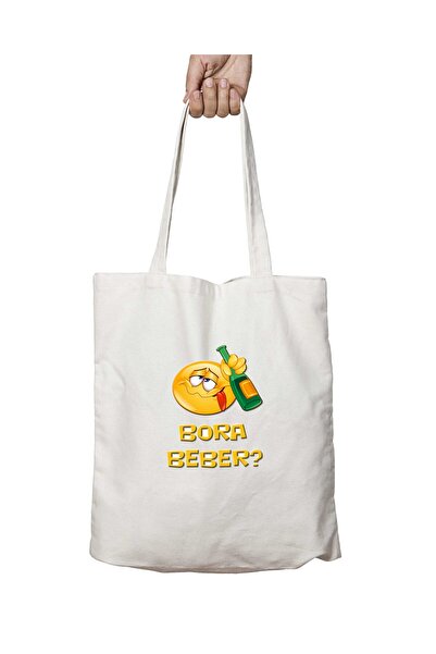 ART HEDİYE حقيبة Smiles3 قابلة للغسل ومطبوعة على الجانبين