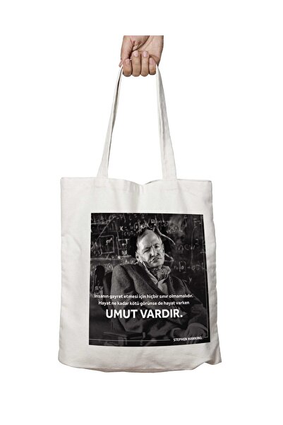 ART HEDİYE حقيبة قابلة للغسل بطبعات ستيفن هوكينج - تدوم على الجانبين