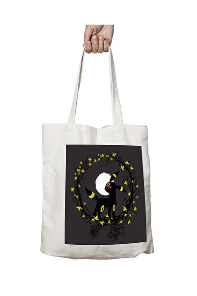 ART HEDİYE بوكيمون أومبريون - حقيبة مطبوعة قابلة للغسل على الوجهين