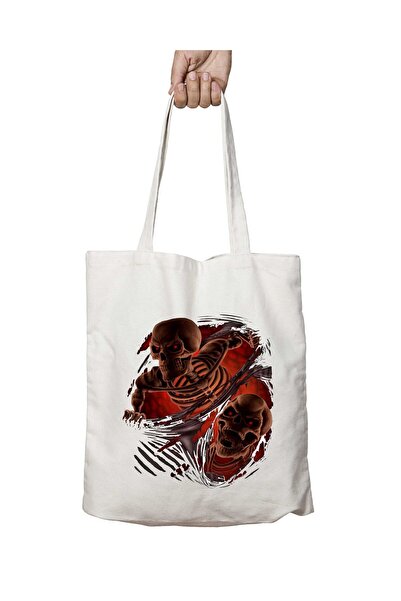 ART HEDİYE نمط روك جاف - حقيبة مطبوعة قابلة للغسل ودائمة