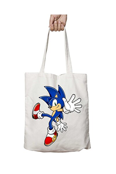 ART HEDİYE Sonic The Hedgehog PNG-2 - Geantă de umăr cu imprimare permanentă ...