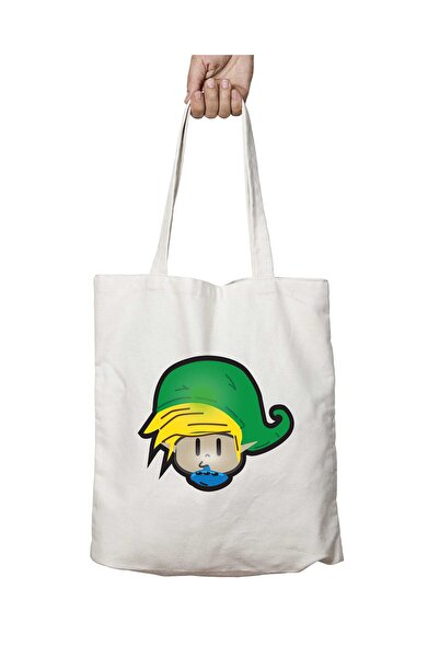 ART HEDİYE سوبر ماريو Mushroom Link - حقيبة قابلة للغسل بطبعة أسطورة زيلدا