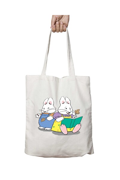 ART HEDİYE نمط أرنب ماكس ويكوب - حقيبة كتف قابلة للغسل، مطبوعة بشكل دائم