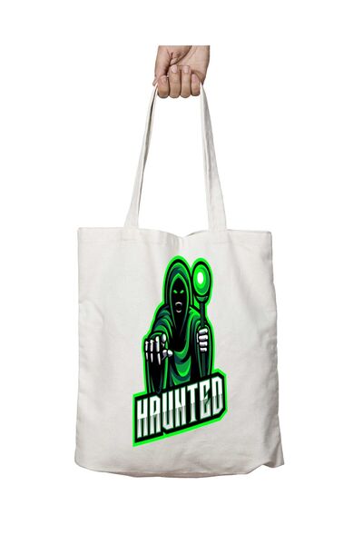 ART HEDİYE حقيبة كتف Wizard Haunted - مطبوعة على الجانبين وقابلة للغسل