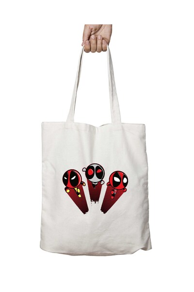 ART HEDİYE السيد ويلسون ديدبول - حقيبة قابلة للغسل بنمط فتيات القوة وطباعة ثا...